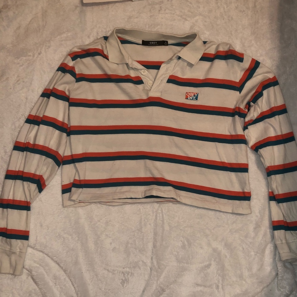 Obey cropped polo